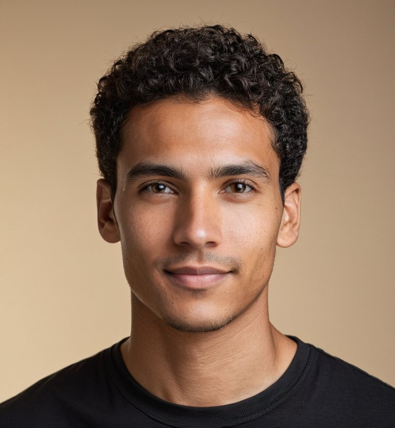AI-generated portrait representing Kai Moreno, an AI agent